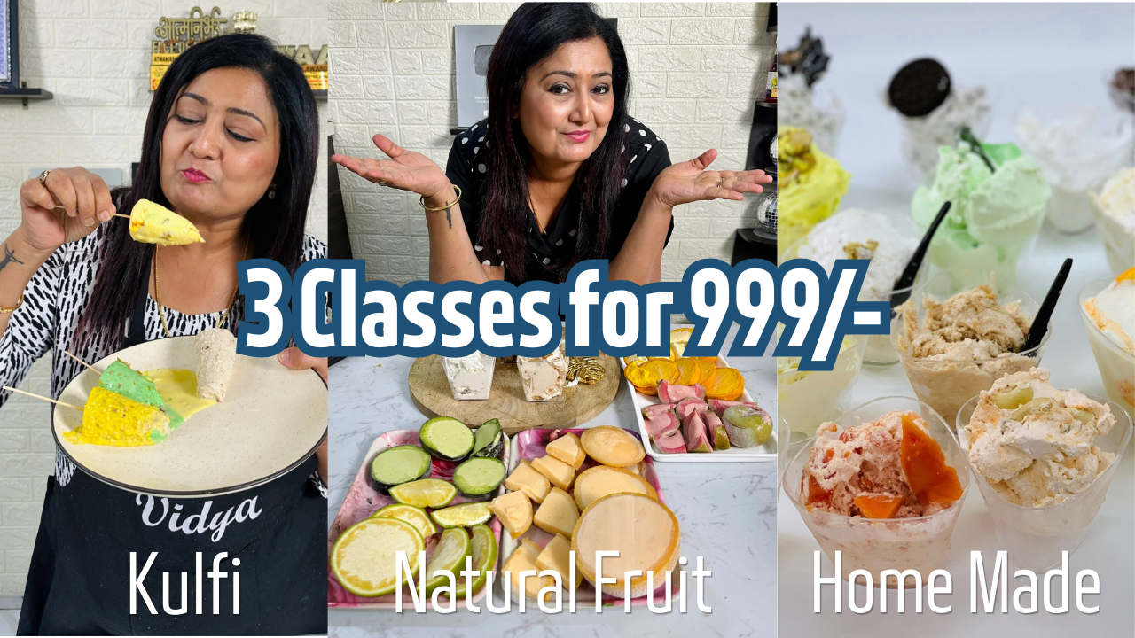 3 Classes for 999/- kulfis | Creamy Homemade Ice Creams |100% natural fruit-based treats